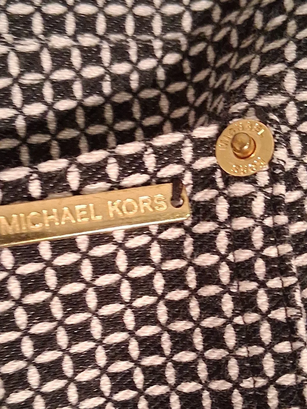 Michael Kors Gray Micro-Pattern Slim Chinos